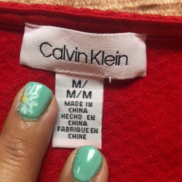 Calvin Klein 3/4 sleeve Top - Picture 3 of 3